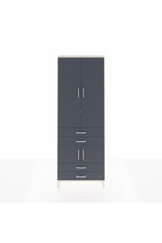 Arges Dolap 5 Raflı 4 Çekmeceli 4 Kapaklı 88x30x243 Aytaşı-Antrasit