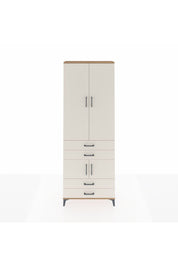 Arges Dolap 5 Raflı 4 Çekmeceli 4 Kapaklı 88x30x243 Çam-Aytaşı