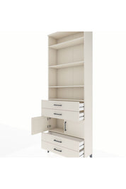 Arges Dolap 5 Raflı 4 Çekmeceli 2 Kapaklı 88x30x243 Aytaşı-Aytaşı