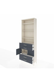 Arges Dolap 5 Raflı 4 Çekmeceli 2 Kapaklı 88x30x243 Aytaşı-Antrasit