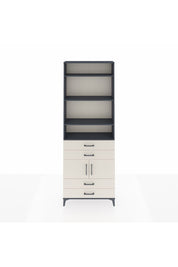 Arges Dolap 5 Raflı 4 Çekmeceli 2 Kapaklı 88x30x243 Antrasit-Aytaşı