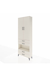 Arges Dolap 5 Raflı 4 Çekmeceli 2 Kapaklı 88x30x243 Aytaşı-Aytaşı