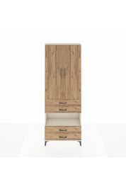 Arges Dolap 5 Raflı 4 Çekmeceli 2 Kapaklı 88x30x243 Aytaşı-Çam