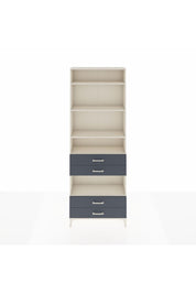 Arges Dolap 5 Raflı 4 Çekmeceli 88x30x243 Aytaşı-Antrasit