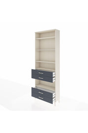 Arges Dolap 5 Raflı 4 Çekmeceli 88x30x243 Aytaşı-Antrasit