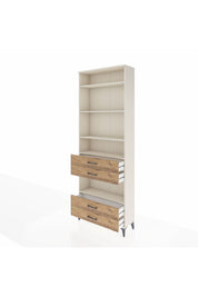 Arges Dolap 5 Raflı 4 Çekmeceli 88x30x243 Aytaşı-Çam