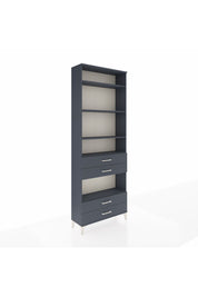 Arges Dolap 5 Raflı 4 Çekmeceli 88x30x243 Antrasit-Antrasit