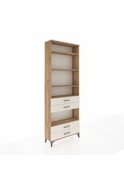 Arges Dolap 5 Raflı 4 Çekmeceli 88x30x243 Çam-Aytaşı