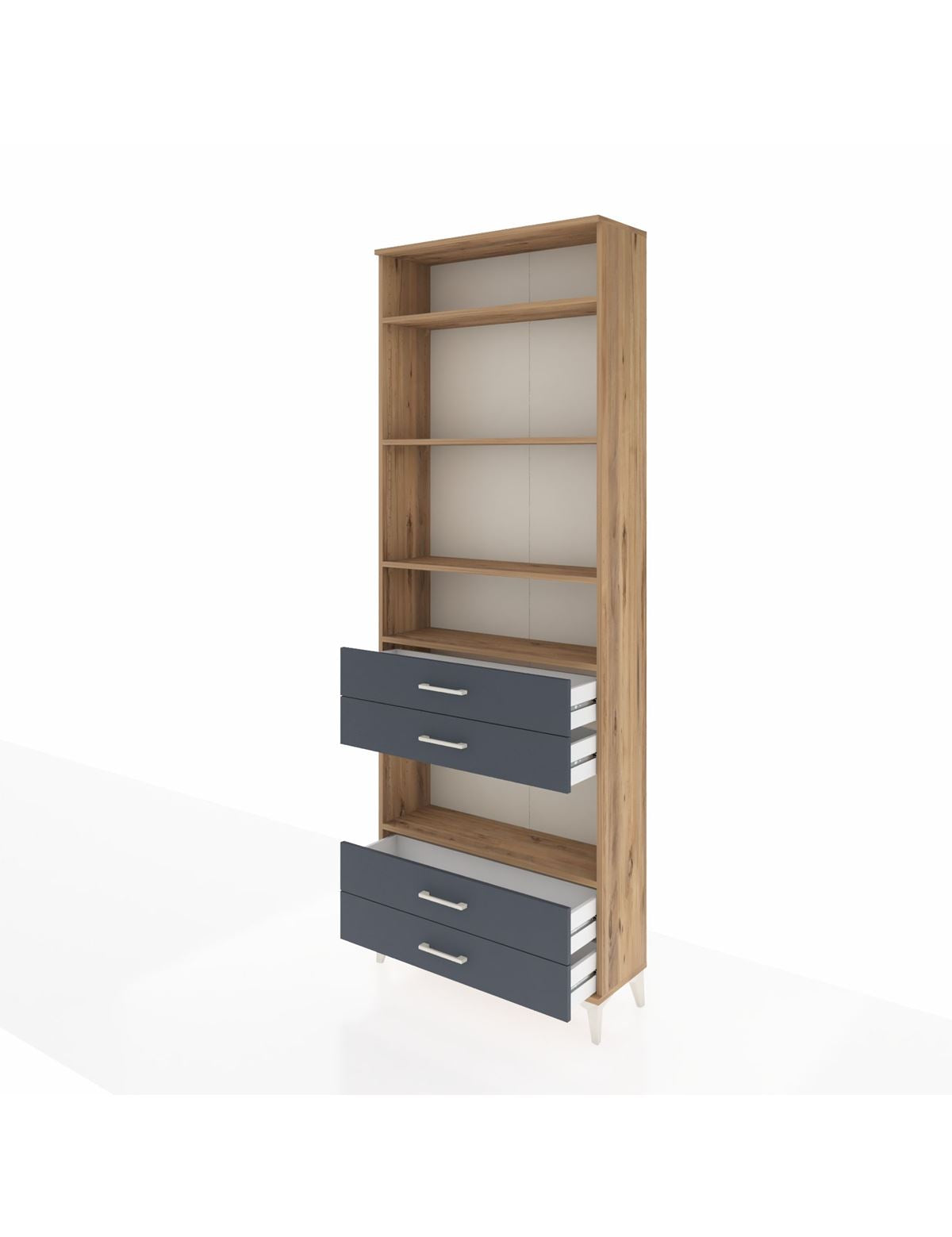 Arges Dolap 5 Raflı 4 Çekmeceli 88x30x243 - S33M250V8A