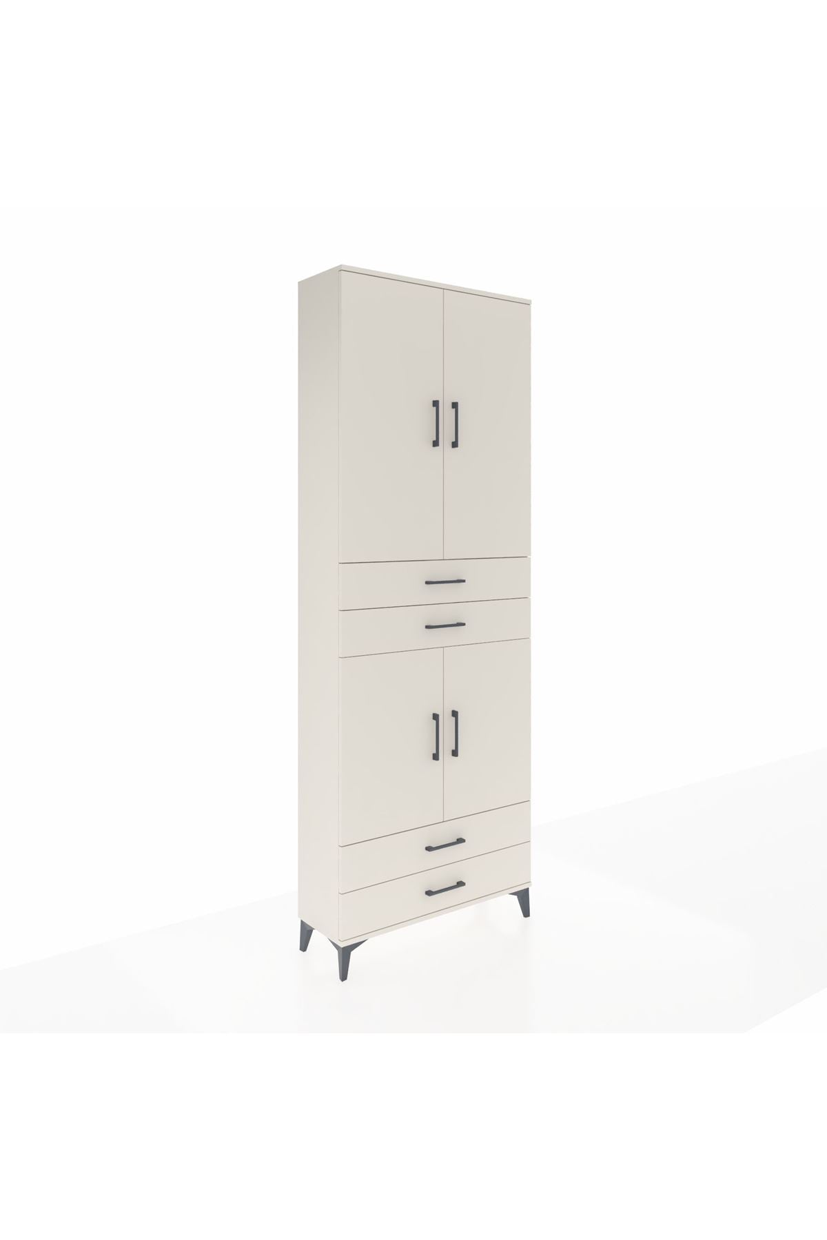 Arges Dolap 5 Raflı 4 Çekmeceli 4 Kapaklı 88x30x243 Aytaşı-Aytaşı