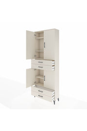 Arges Dolap 5 Raflı 4 Çekmeceli 4 Kapaklı 88x30x243 Aytaşı-Aytaşı