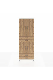 Arges Dolap 5 Raflı 4 Çekmeceli 4 Kapaklı 88x30x243 Aytaşı-Çam