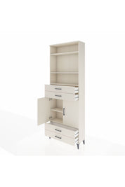 Arges Dolap 5 Raflı 4 Çekmeceli 2 Kapaklı 88x30x243 Aytaşı-Aytaşı