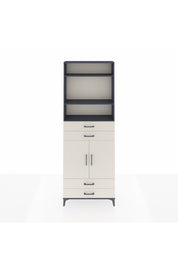 Arges Dolap 5 Raflı 4 Çekmeceli 2 Kapaklı 88x30x243 Antrasit-Aytaşı