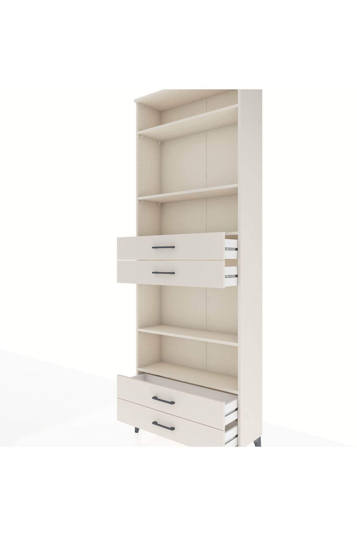 Arges Dolap 5 Raflı 4 Çekmeceli 88x30x243 - S33M254V1A