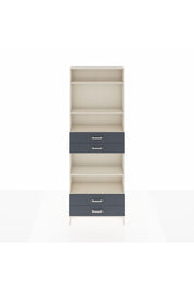 Arges Dolap 5 Raflı 4 Çekmeceli 88x30x243 Aytaşı-Antrasit