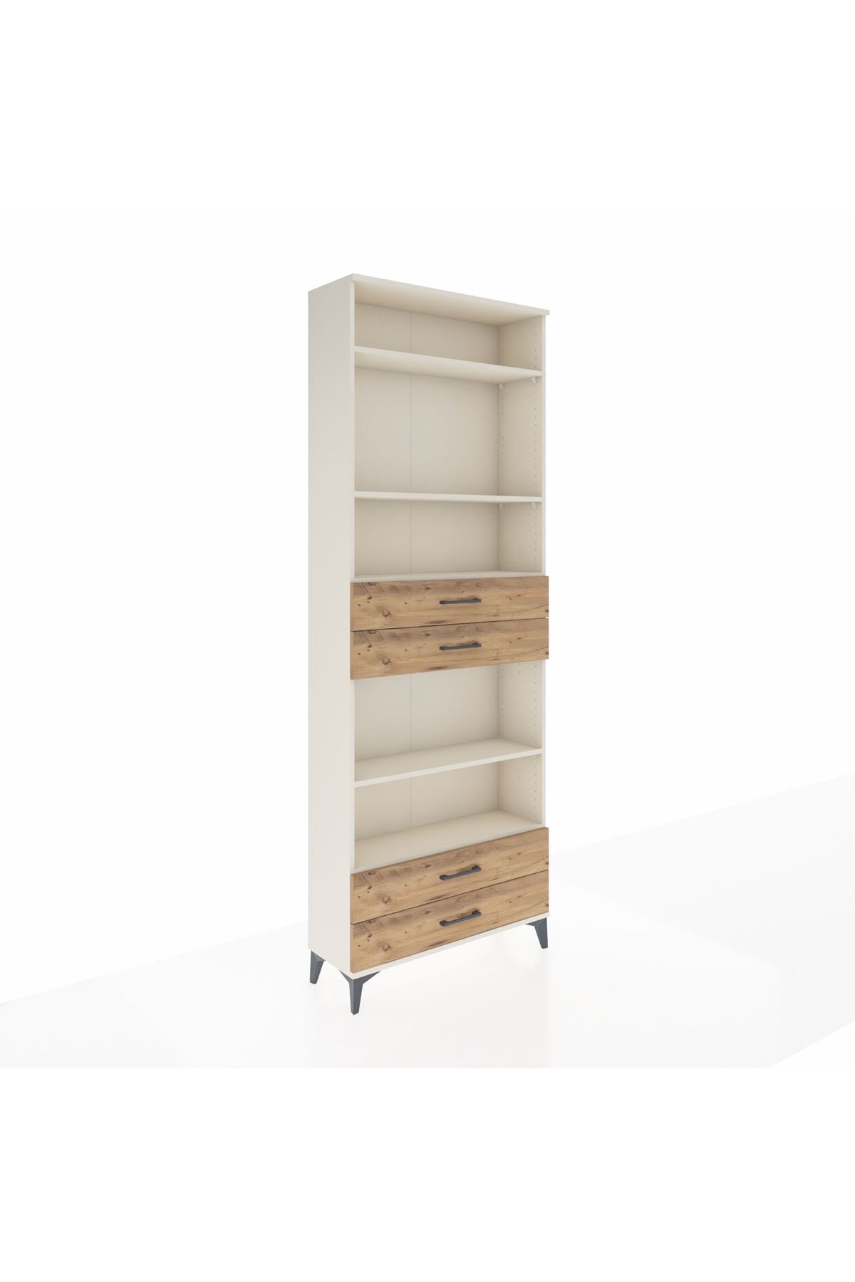 Arges Dolap 5 Raflı 4 Çekmeceli 88x30x243 - S33M254V3A