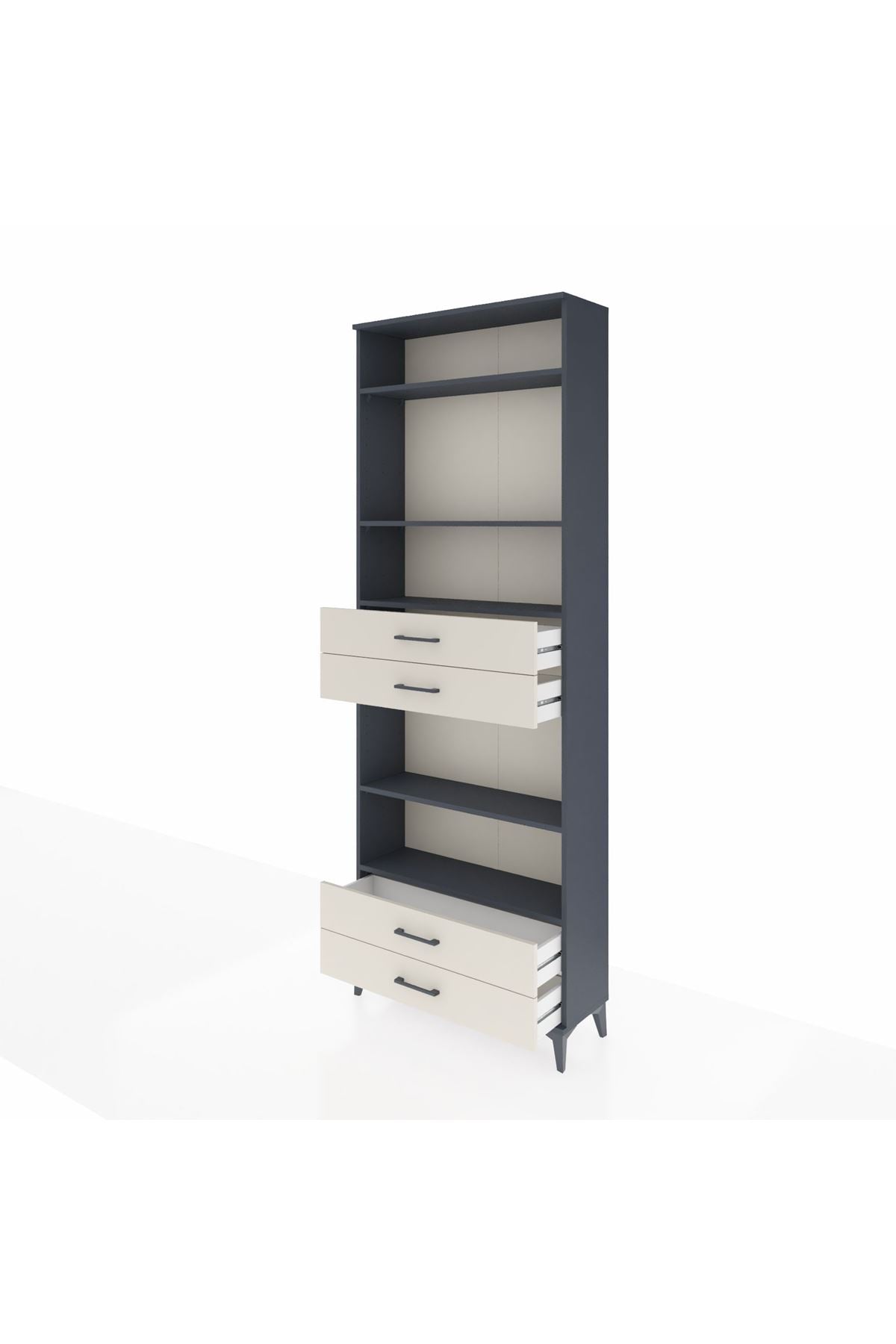 Arges Dolap 5 Raflı 4 Çekmeceli 88x30x243 - S33M254V4A