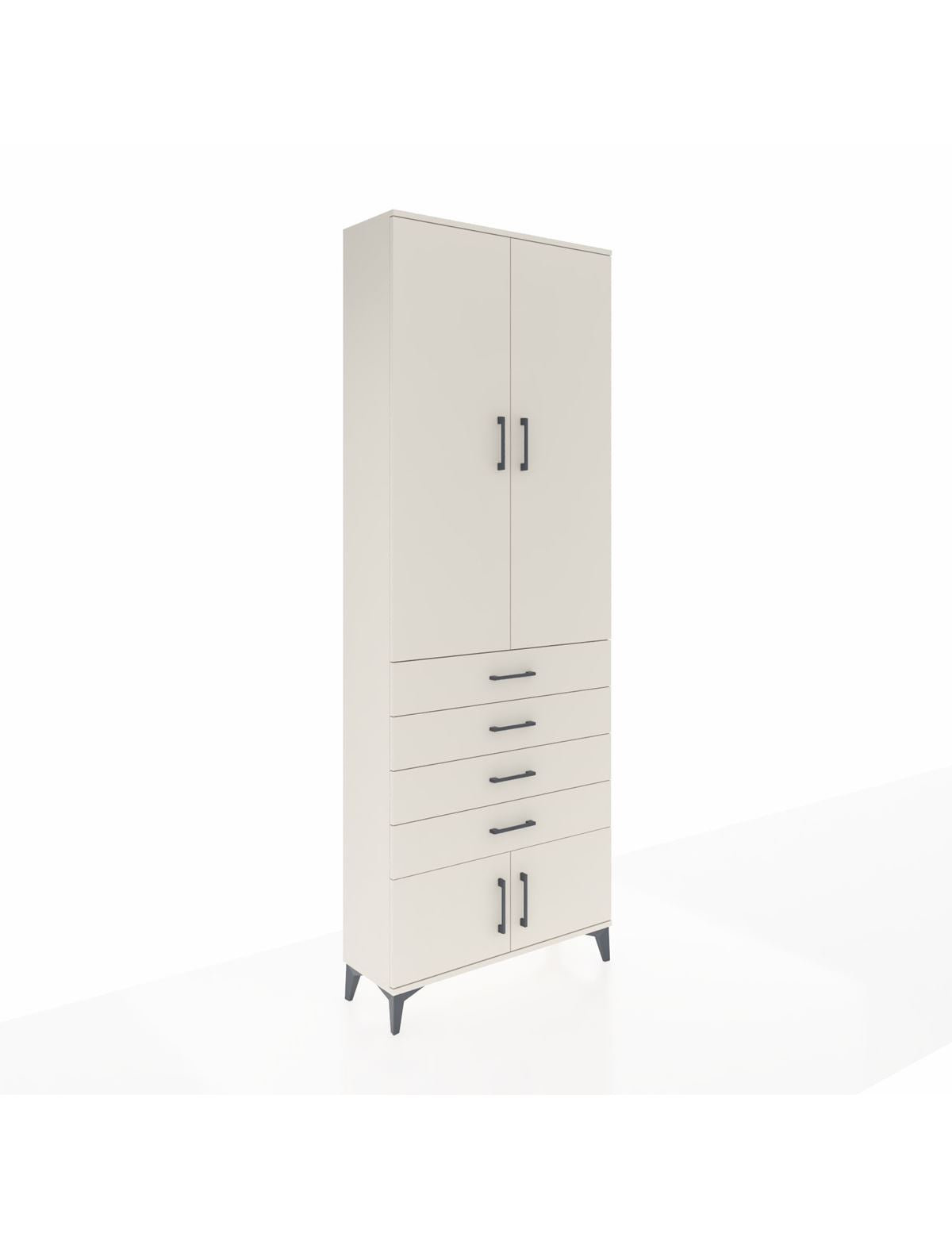 Arges Dolap 4 Raflı 4 Çekmeceli 4 Kapaklı 88x30x243 Aytaşı-Aytaşı