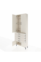 Arges Dolap 4 Raflı 4 Çekmeceli 4 Kapaklı 88x30x243 Aytaşı-Aytaşı