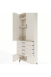 Arges Dolap 4 Raflı 4 Çekmeceli 4 Kapaklı 88x30x243 Aytaşı-Aytaşı