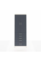 Arges Dolap 4 Raflı 4 Çekmeceli 4 Kapaklı 88x30x243
