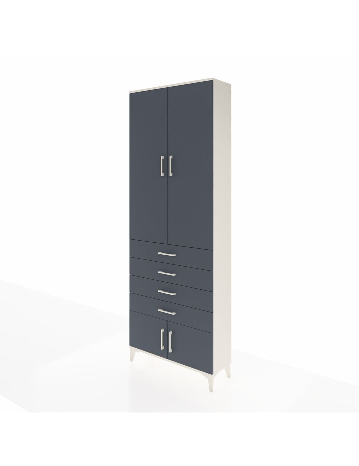 Arges Dolap 4 Raflı 4 Çekmeceli 4 Kapaklı 88x30x243 - S33M255V2A