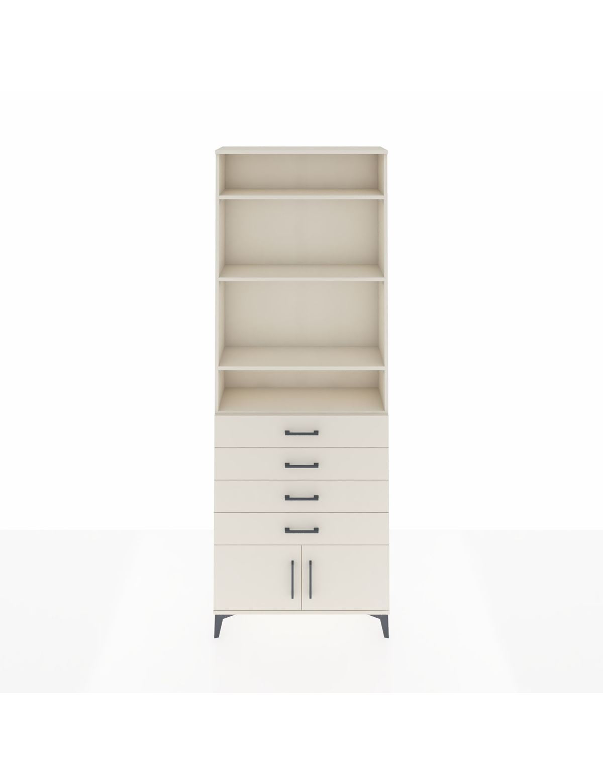 Arges Dolap 4 Raflı 4 Çekmeceli 2 Kapaklı 88x30x243 Aytaşı-Aytaşı