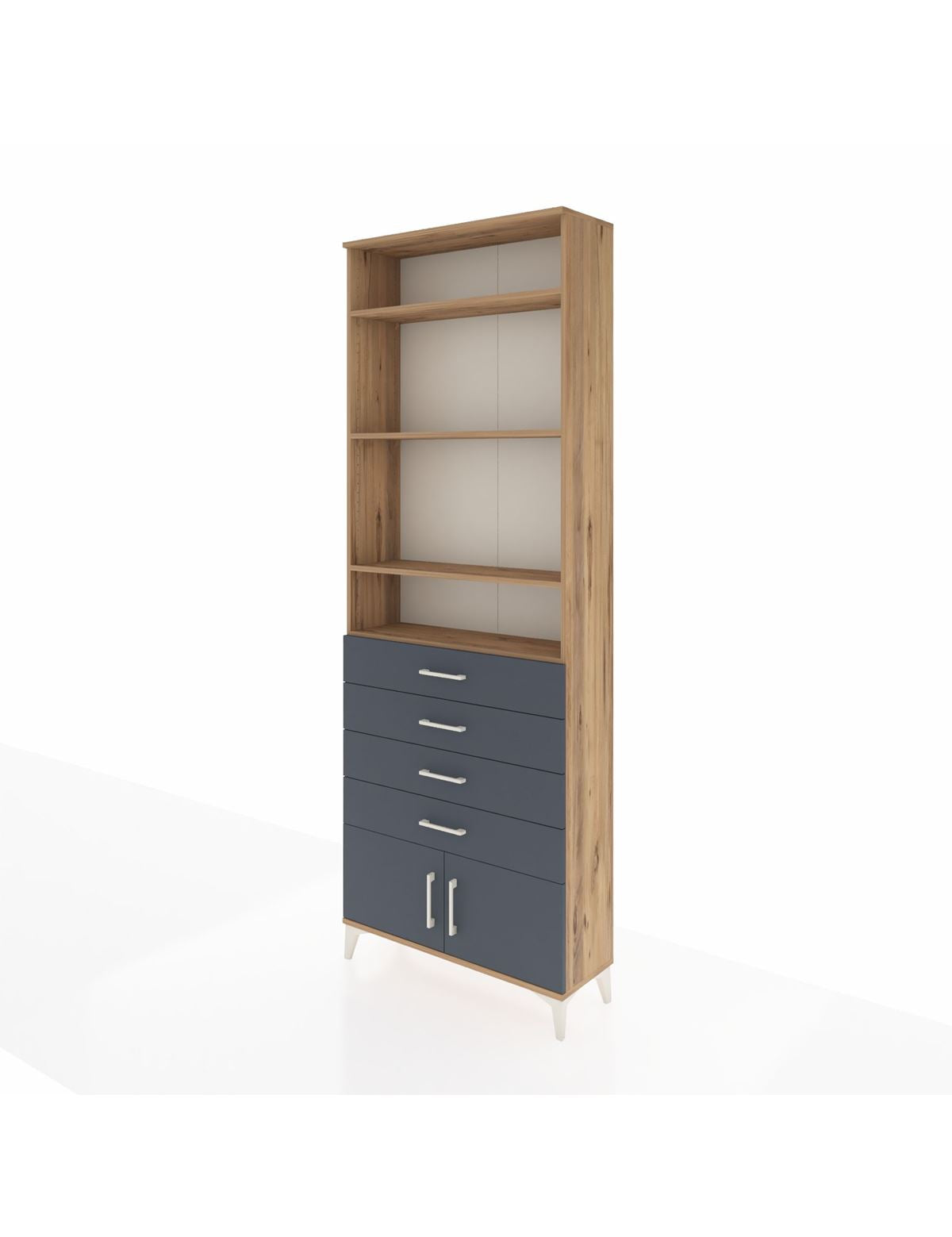 Arges Dolap 4 Raflı 4 Çekmeceli 2 Kapaklı 88x30x243 - S33M256V8A