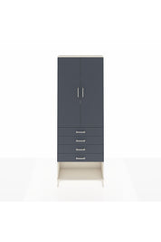 Arges Dolap 3 Raflı 4 Çekmeceli 2 Kapaklı 88x30x243 Aytaşı-Antrasit