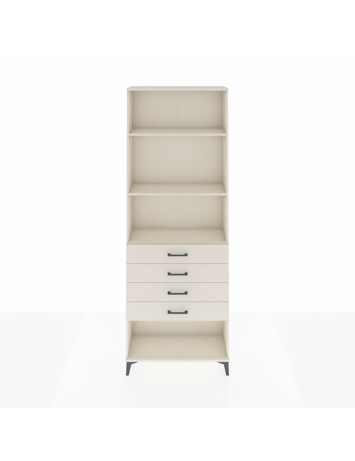 Arges Dolap 3 Raflı 4 Çekmeceli 88x30x243 Aytaşı-Aytaşı