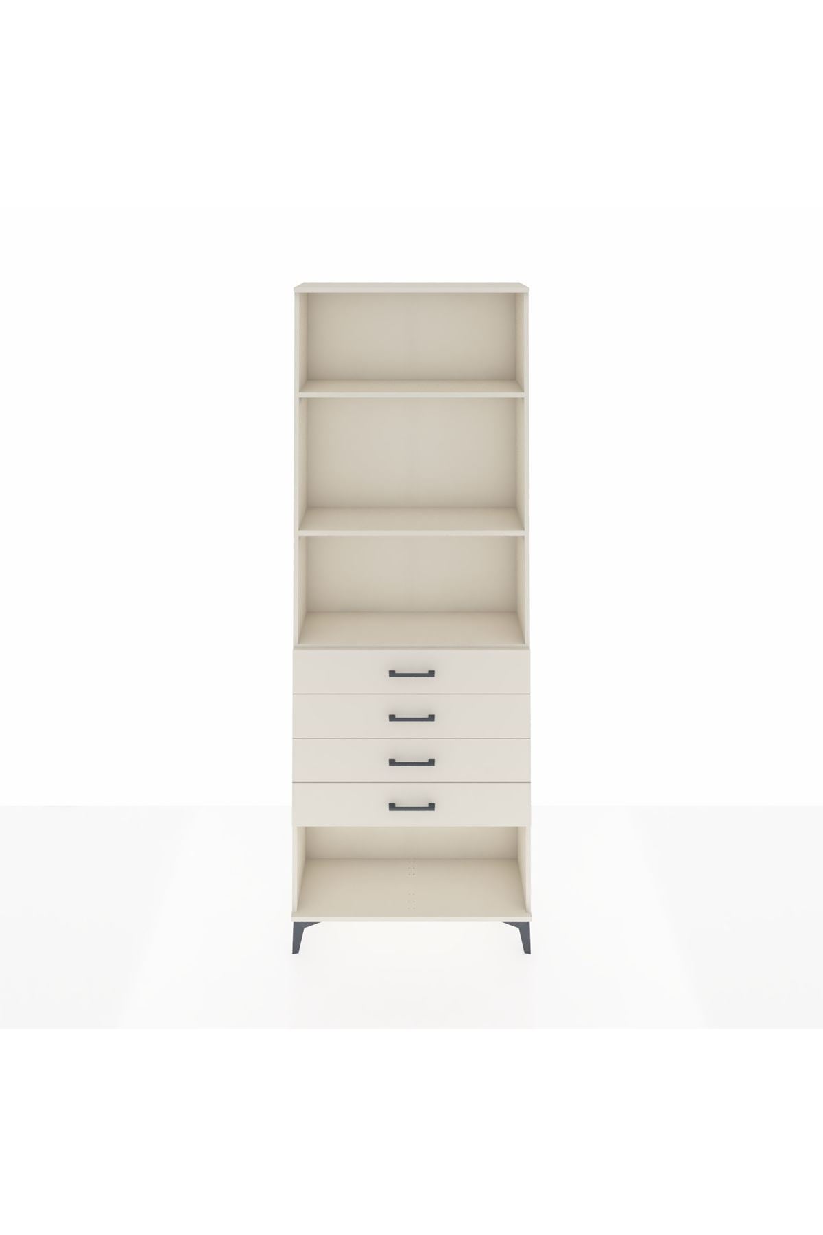 Arges Dolap 3 Raflı 4 Çekmeceli 88x30x243 Aytaşı-Aytaşı