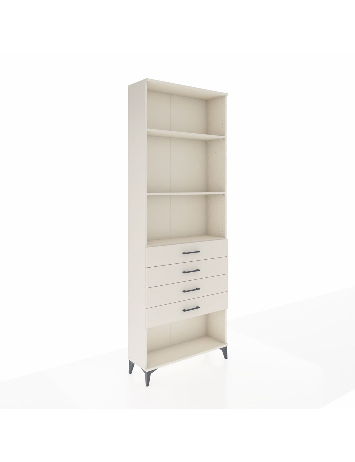 Arges Dolap 3 Raflı 4 Çekmeceli 88x30x243 Aytaşı-Aytaşı