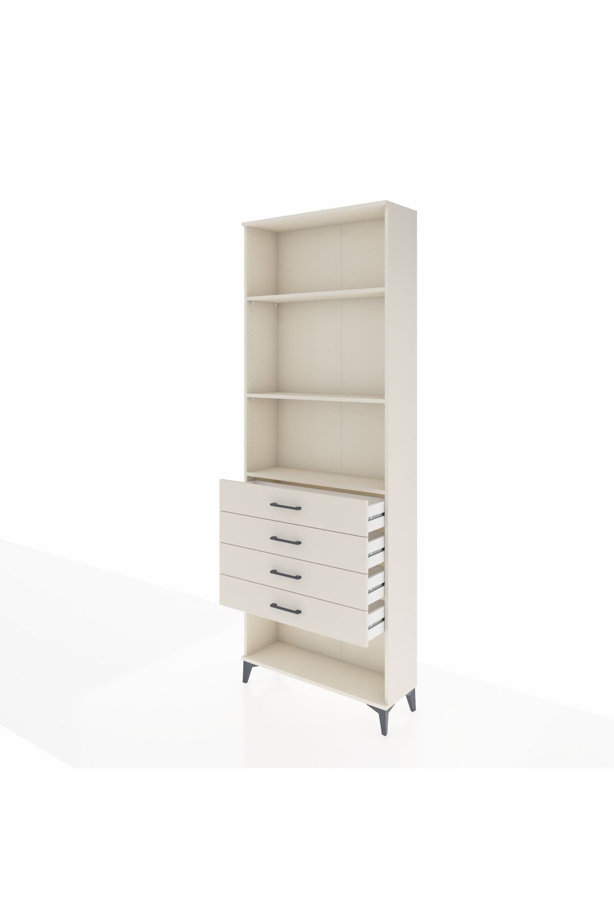 Arges Dolap 3 Raflı 4 Çekmeceli 88x30x243 Aytaşı-Aytaşı