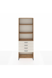 Arges Dolap 3 Raflı 4 Çekmeceli 88x30x243 Çam-Aytaşı