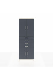 Arges Dolap 3 Raflı 4 Çekmeceli 4 Kapaklı 88x30x243 Aytaşı-Antrasit