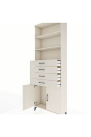 Arges Dolap 3 Raflı 4 Çekmeceli 2 Kapaklı 88x30x243 Aytaşı-Aytaşı