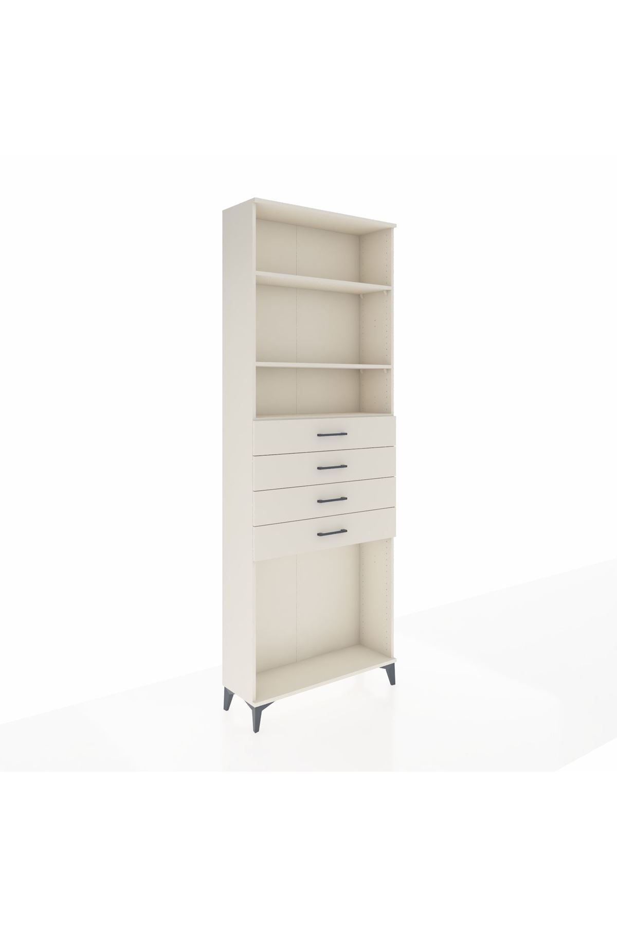 Arges Dolap 3 Raflı 4 Çekmeceli 88x30x243 Aytaşı-Aytaşı