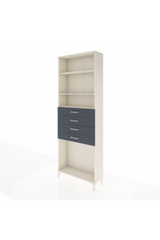 Arges Dolap 3 Raflı 4 Çekmeceli 88x30x243 Aytaşı-Antrasit