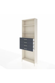 Arges Dolap 3 Raflı 4 Çekmeceli 88x30x243 Aytaşı-Antrasit