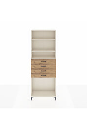 Arges Dolap 3 Raflı 4 Çekmeceli 88x30x243 Aytaşı-Çam