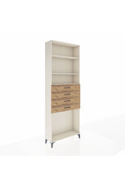 Arges Dolap 3 Raflı 4 Çekmeceli 88x30x243 Aytaşı-Çam