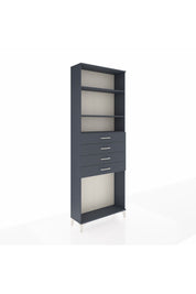 Arges Dolap 3 Raflı 4 Çekmeceli 88x30x243 Antrasit-Antrasit