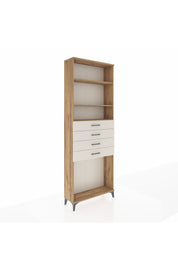 Arges Dolap 3 Raflı 4 Çekmeceli 88x30x243 Çam-Aytaşı