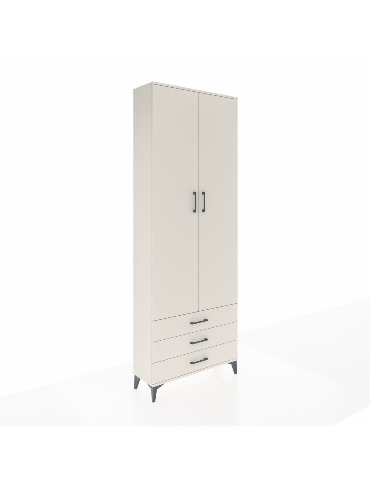 Arges Dolap 5 Raflı 3 Çekmeceli 2 Kapaklı 88x30x243 Aytaşı-Aytaşı