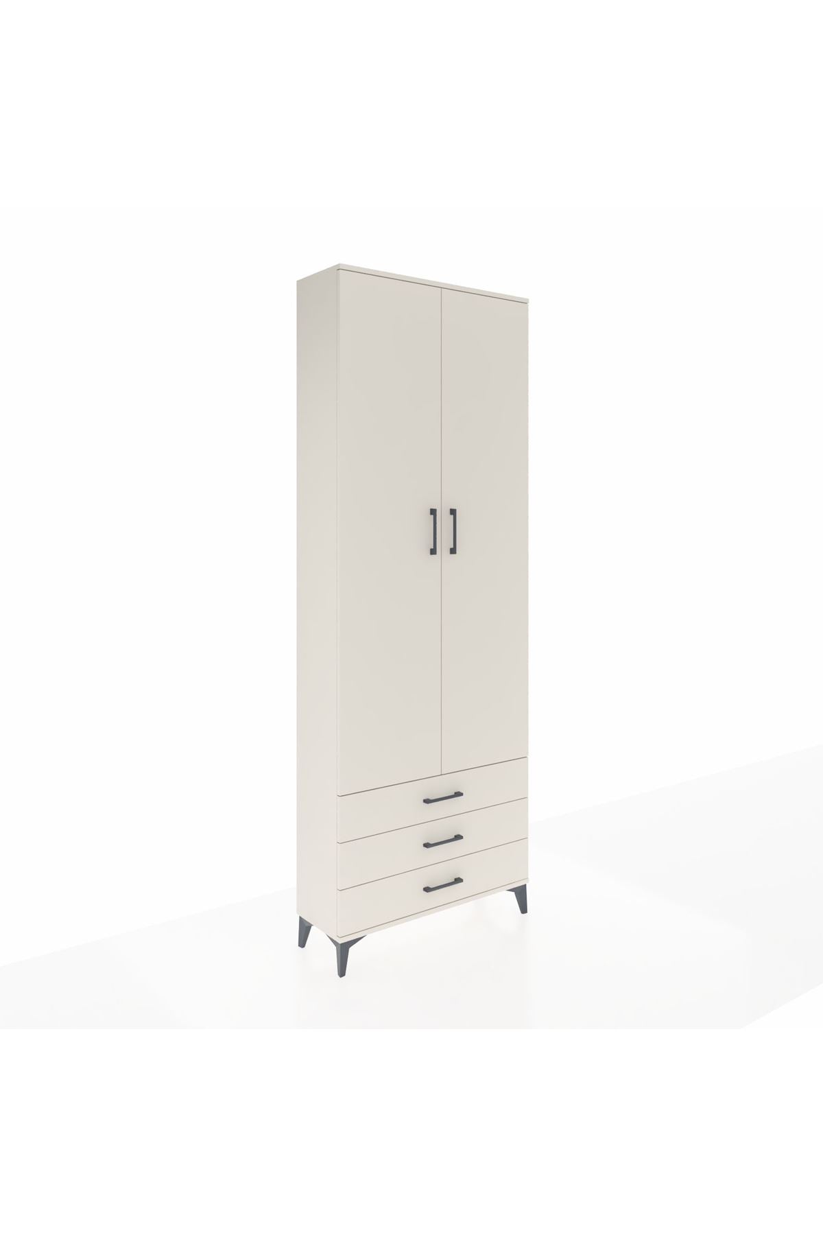 Arges Dolap 5 Raflı 3 Çekmeceli 2 Kapaklı 88x30x243 Aytaşı-Aytaşı