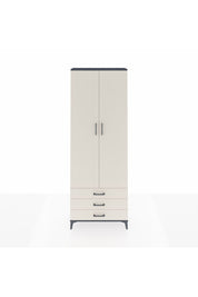 Arges Dolap 5 Raflı 3 Çekmeceli 2 Kapaklı 88x30x243 Antrasit-Aytaşı