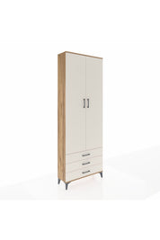 Arges Dolap 5 Raflı 3 Çekmeceli 2 Kapaklı 88x30x243 Çam-Aytaşı