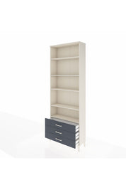 Arges Dolap 5 Raflı 3 Çekmeceli 88x30x243 Aytaşı-Antrasit