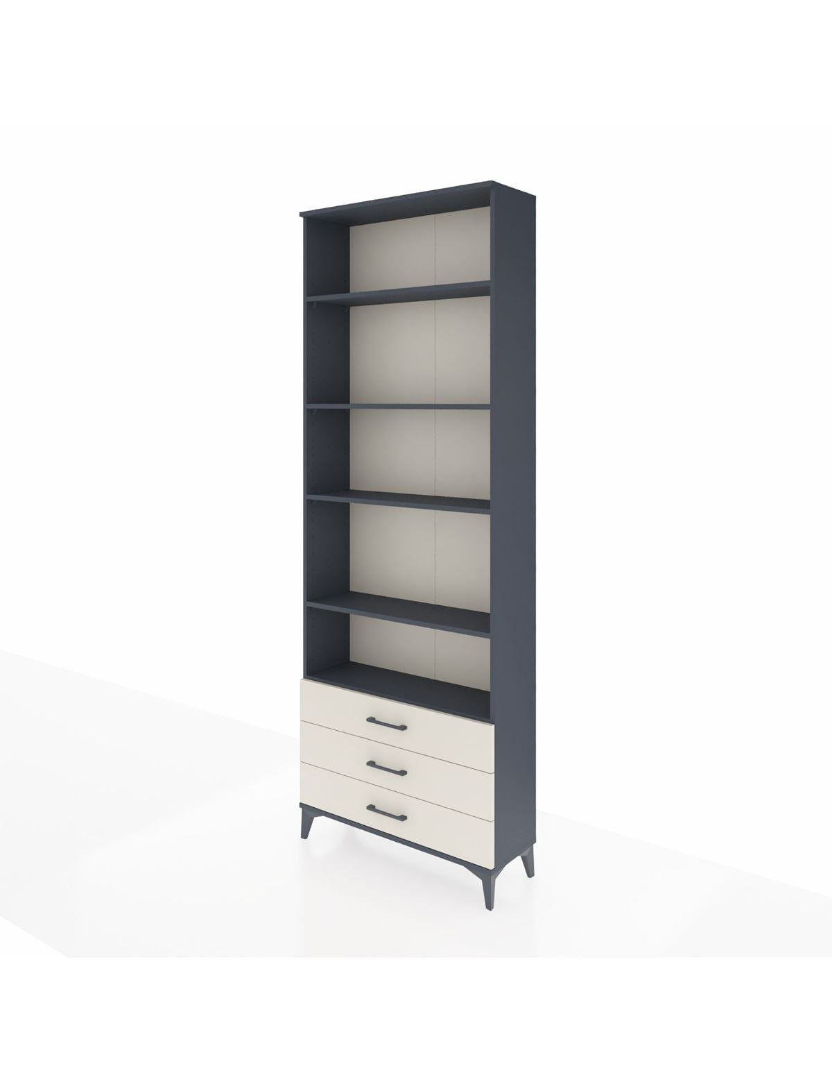 Arges Dolap 5 Raflı 3 Çekmeceli 88x30x243 - S33M264V4A